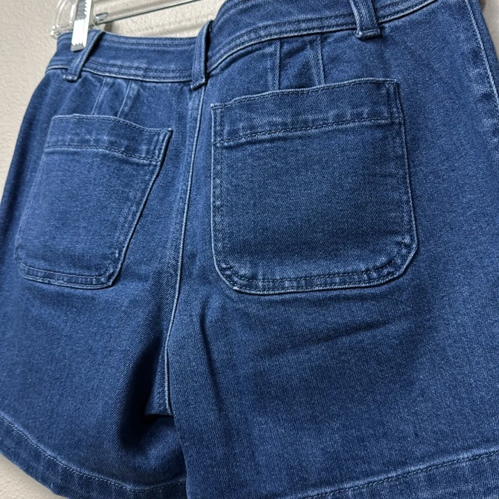 Talbots Petite Blue Denim Sailor Shorts
